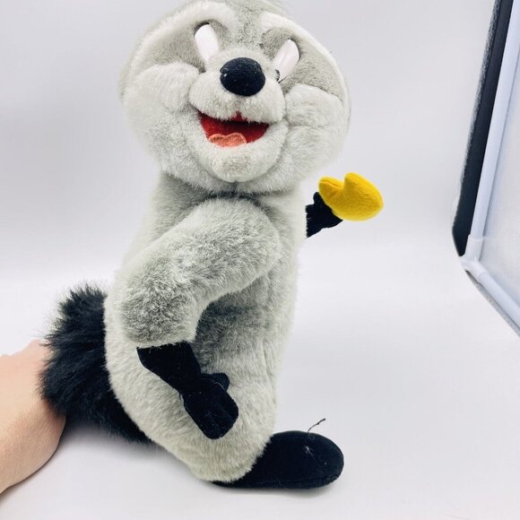 Vintage Disney Parks Meeko Plush Pocahontas Raccoon Articulated Head and Arms - Picture 5 of 7